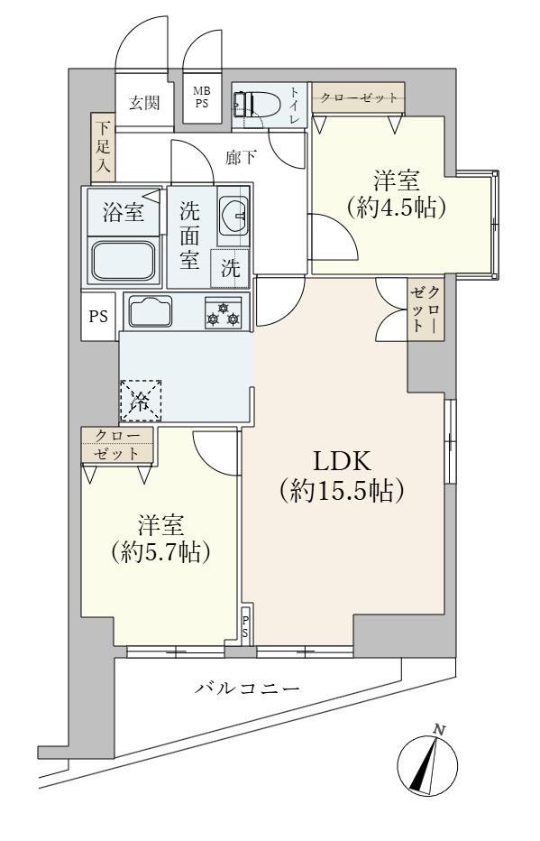 2LDK apartment in Adachi Ward, Tokyo - Photo 1