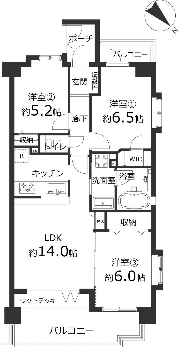 3LDK apartment in Naka Ward, Yokohama, Kanagawa - Photo 1