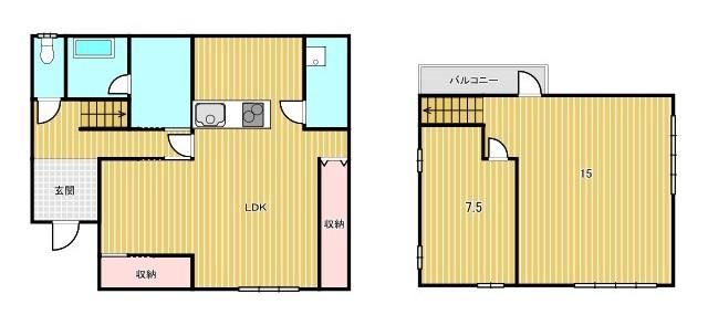 2LDK house in Wakamatsu Ward, Kitakyushu, Fukuoka - Photo 1