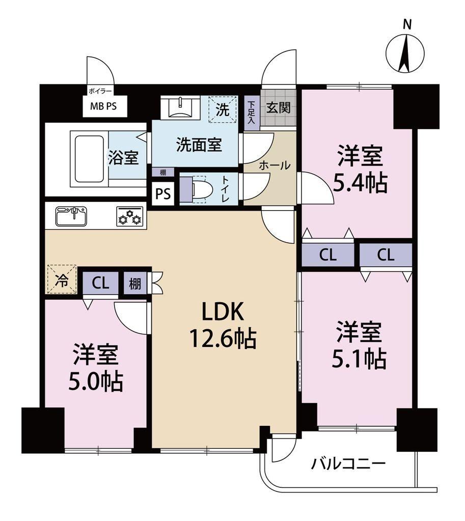 3LDK apartment in Aoba Ward, Sendai, Miyagi - Photo 1