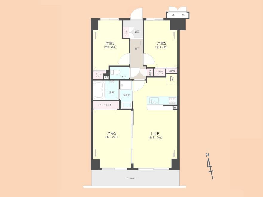 3LDK apartment in Zama, Kanagawa - Photo 1