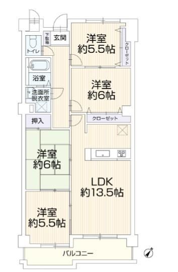 4LDK apartment in Kasugai, Aichi - Photo 1