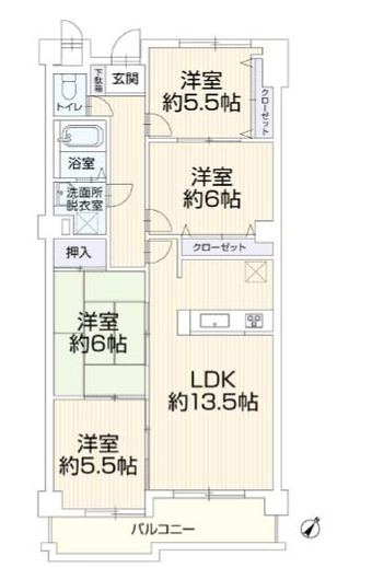 4LDK apartment in Kasugai