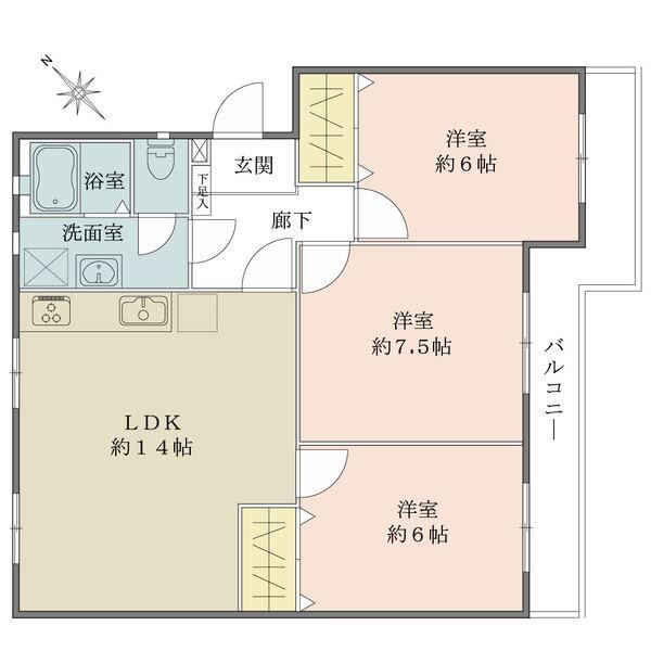 3LDK apartment in Matsudo, Chiba - Photo 1