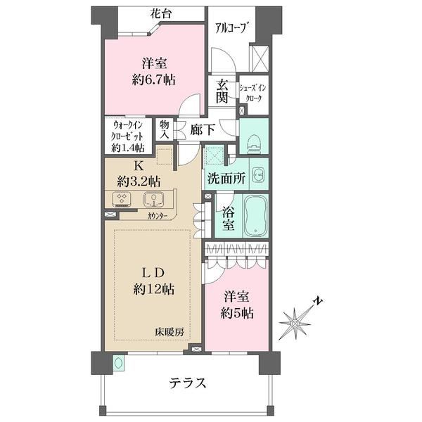 2LDK apartment in Konan Ward, Yokohama, Kanagawa - Photo 1