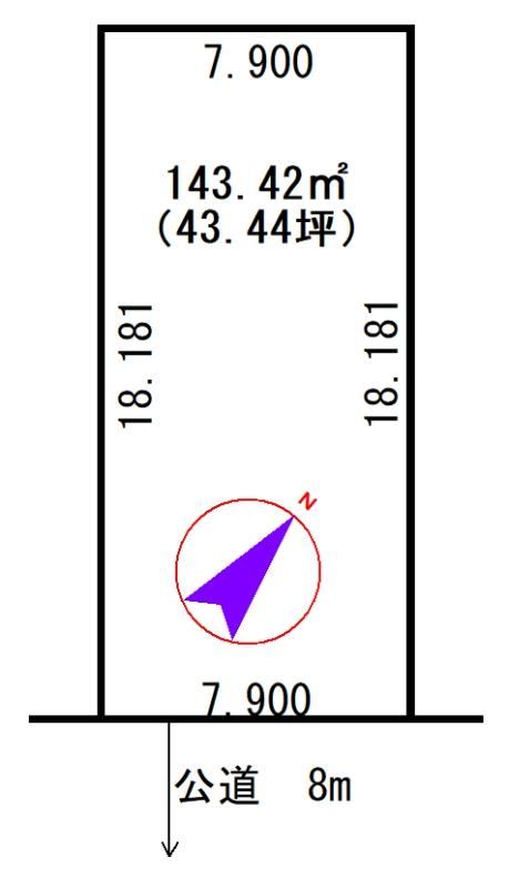 144 m² land in Nishi Ward, Sapporo, Hokkaido - Photo 1