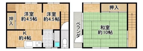 3K house in Sakai Ward, Sakai, Osaka - Photo 1