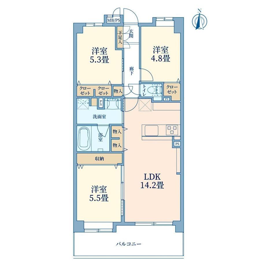 3LDK apartment in Kita Ward, Tokyo - Photo 1