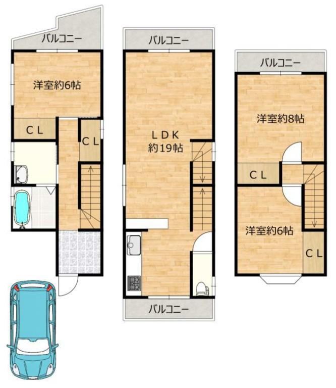 3LDK house in Takatsuki, Osaka - Photo 1