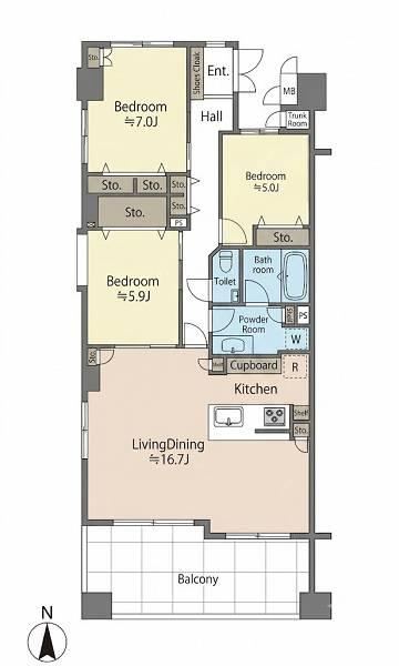 3LDK apartment in Taito Ward, Tokyo - Photo 1