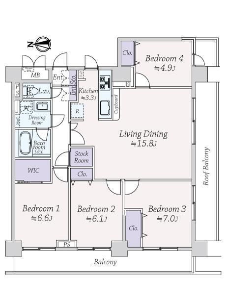 4LDK apartment in Ota Ward, Tokyo - Photo 1