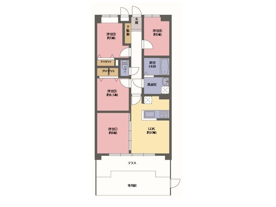4LDK apartment in Soka, Saitama - Photo 1