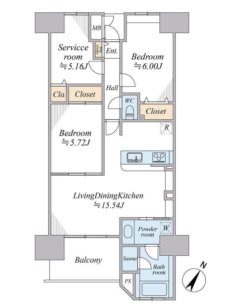 3LDK apartment in Soka, Saitama - Photo 1