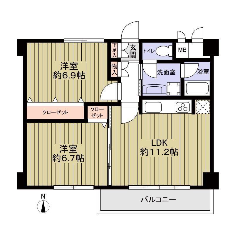 2LDK apartment in Chuo Ward, Osaka - Photo 1