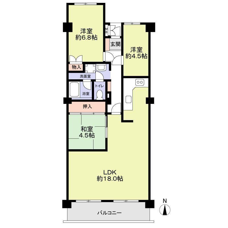 3LDK apartment in Higashi Ward, Nagoya, Aichi - Photo 1