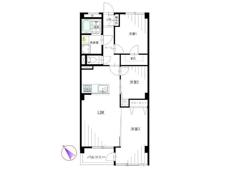 3LDK apartment in Aoba Ward, Yokohama, Kanagawa - Photo 1