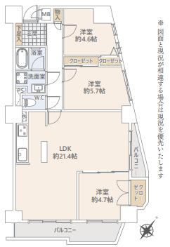 3LDK apartment in Tempaku Ward, Nagoya, Aichi - Photo 1
