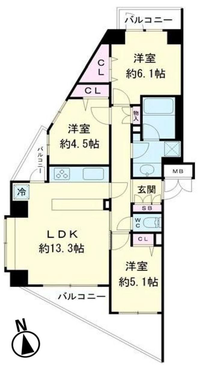 3LDK apartment in Minami Ward, Sagamihara, Kanagawa - Photo 1
