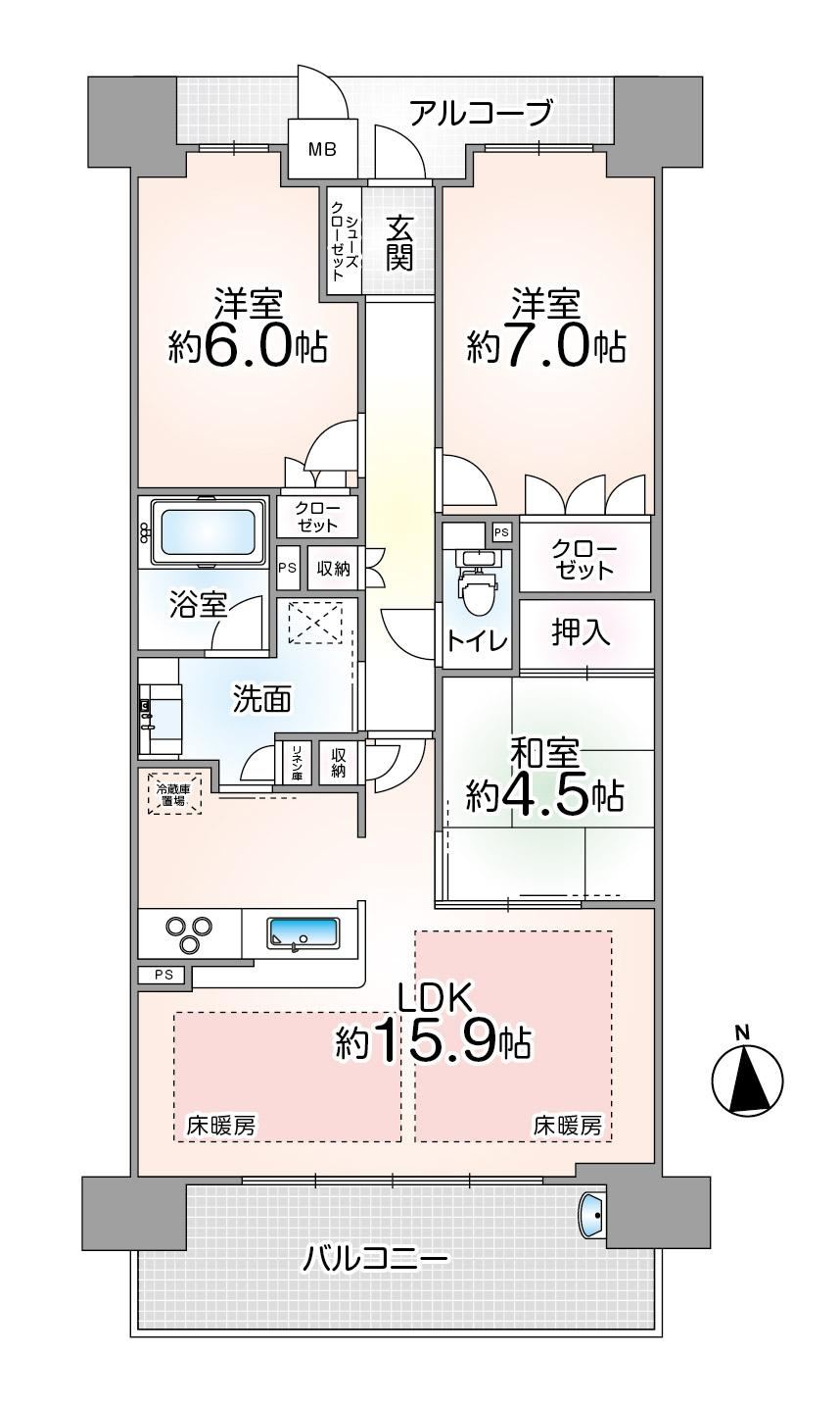 3LDK apartment in Toyonaka, Osaka - Photo 1