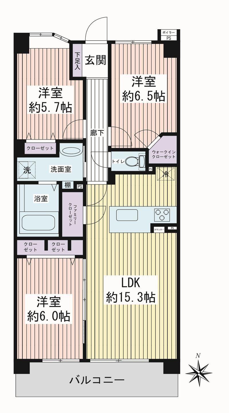 3LDK apartment in Yamato, Kanagawa - Photo 1