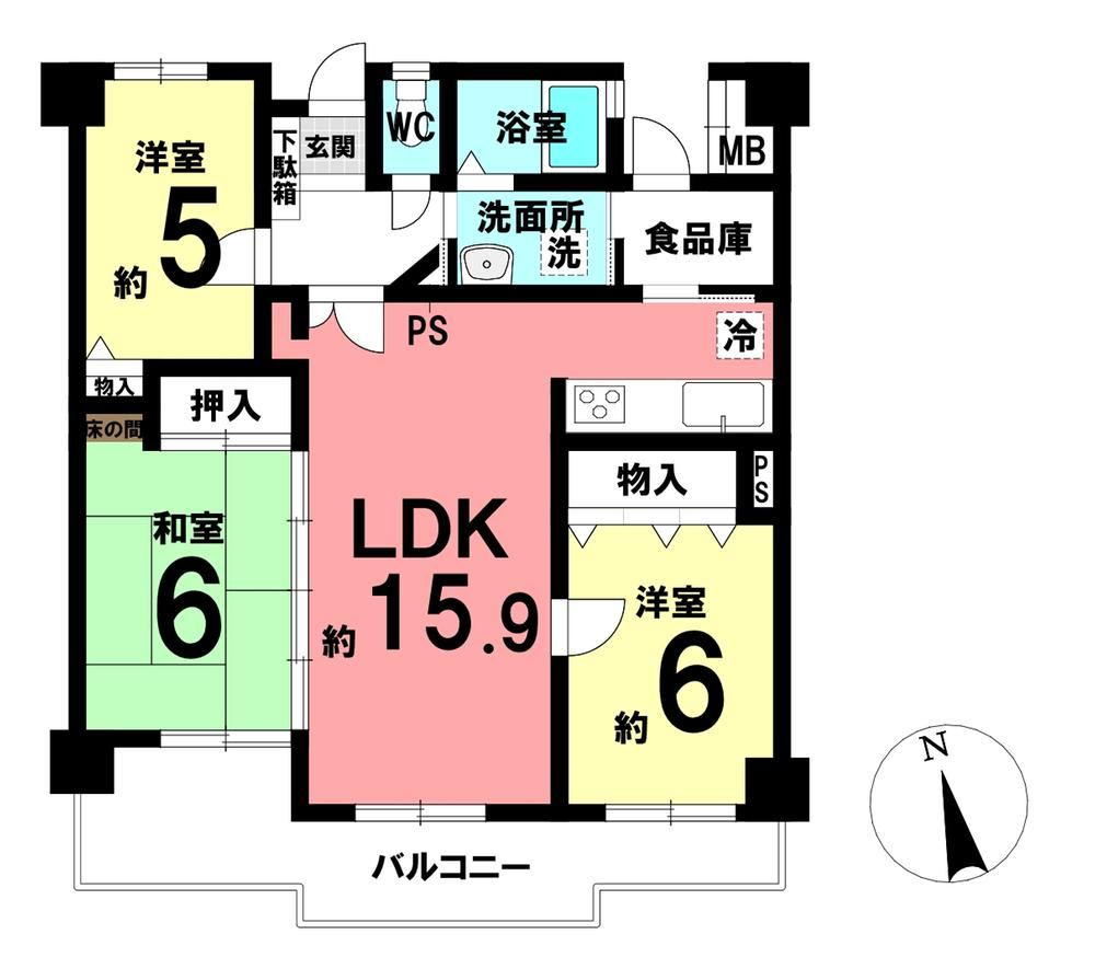 3LDK apartment in Toyoake, Aichi - Photo 1