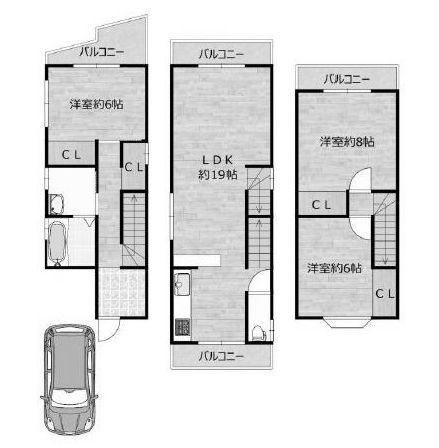 3LDK house in Takatsuki, Osaka - Photo 1