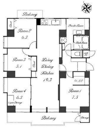 4LDK apartment in Aoba Ward, Yokohama, Kanagawa - Photo 1