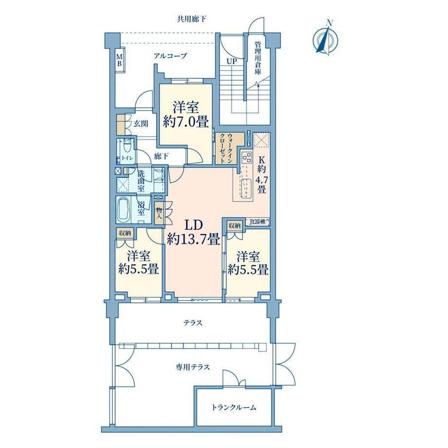 3LDK apartment in Nakano Ward, Tokyo - Photo 1