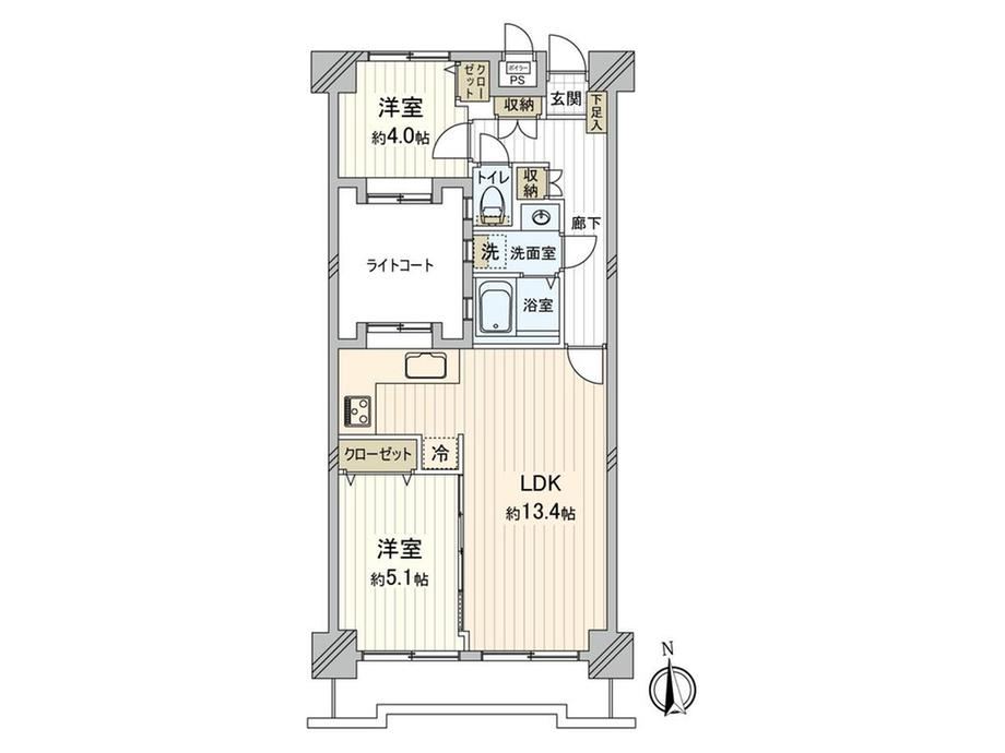 2LDK apartment in Itabashi Ward, Tokyo - Photo 1