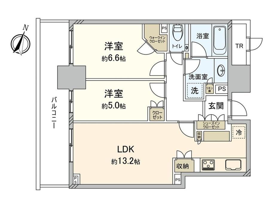 2LDK apartment in Shinjuku Ward, Tokyo - Photo 1