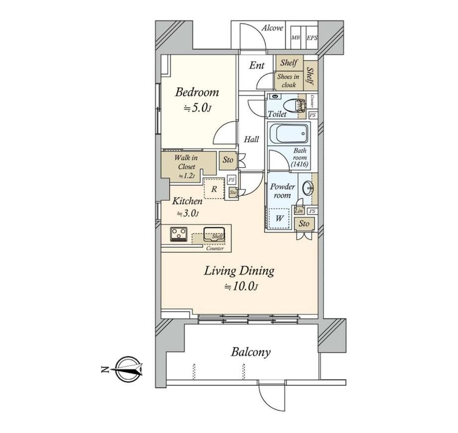 1LDK apartment in Suginami Ward, Tokyo - Photo 1