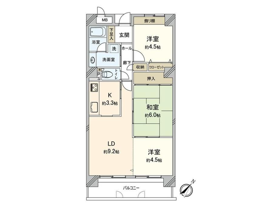 3LDK apartment in Meito Ward, Nagoya, Aichi - Photo 1