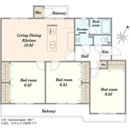 3LDK apartment in Mihama Ward, Chiba - Photo 1