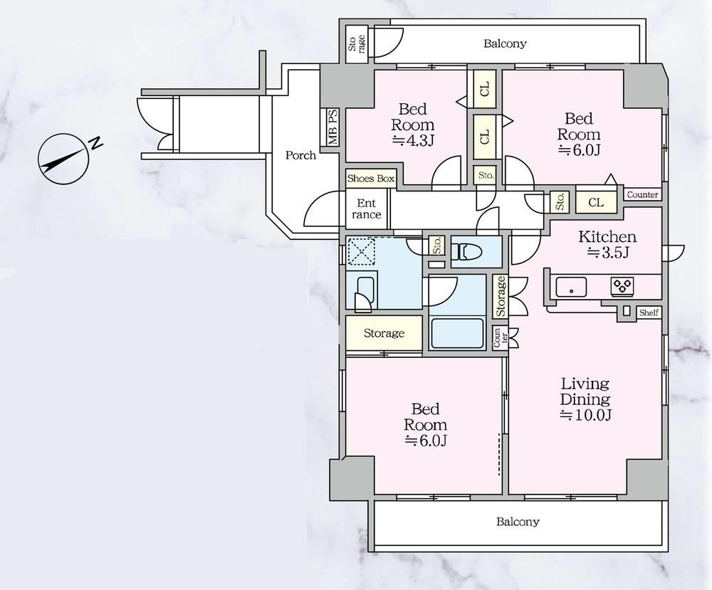 3LDK apartment in Naka Ward, Yokohama, Kanagawa - Photo 1