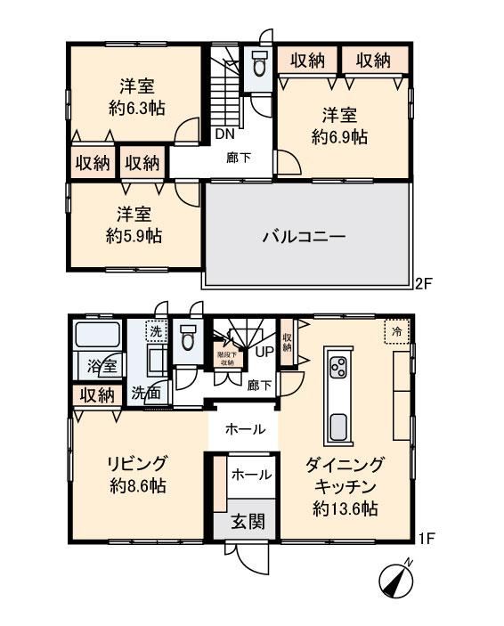 3LDK house in Okegawa, Saitama - Photo 1