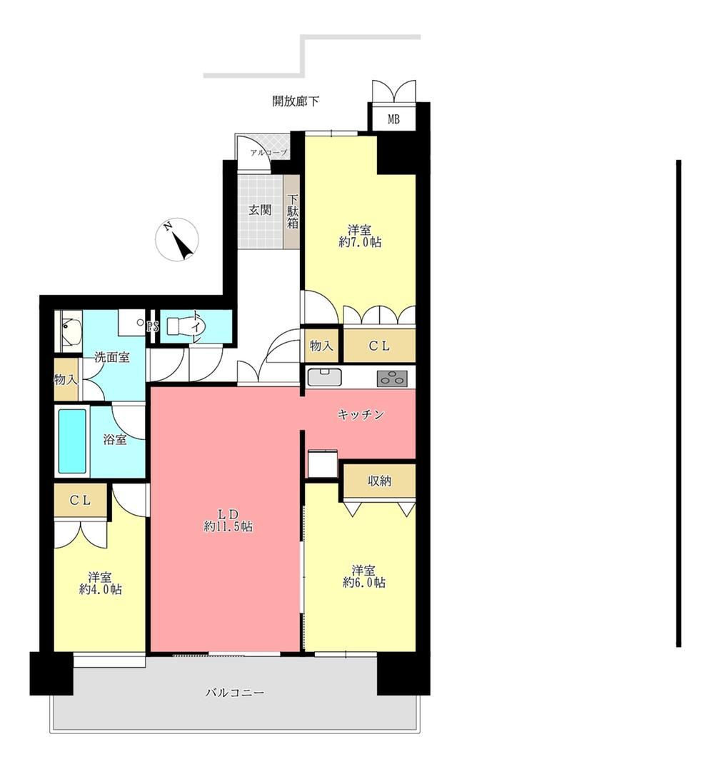 3LDK apartment in Sakura, Chiba - Photo 1