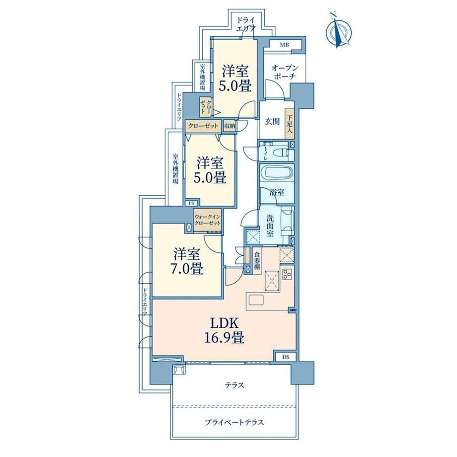3LDK apartment in Shinagawa Ward, Tokyo - Photo 1