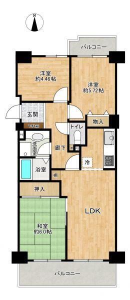 3LDK apartment in Toyota, Aichi - Photo 1