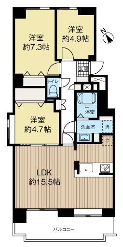 3LDK apartment in Shiroishi Ward, Sapporo, Hokkaido - Photo 1