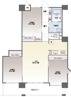 3LDK apartment in Nishi Ward, Fukuoka - Photo 1