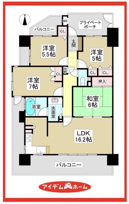 4LDK apartment in Minato Ward, Nagoya, Aichi - Photo 1