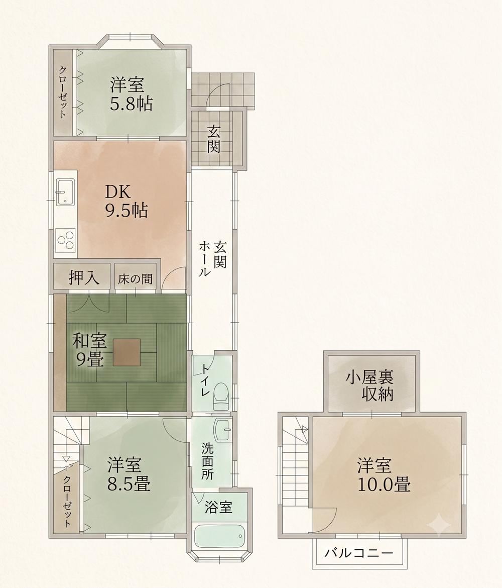 4DK house in Kasuga, Fukuoka - Photo 1