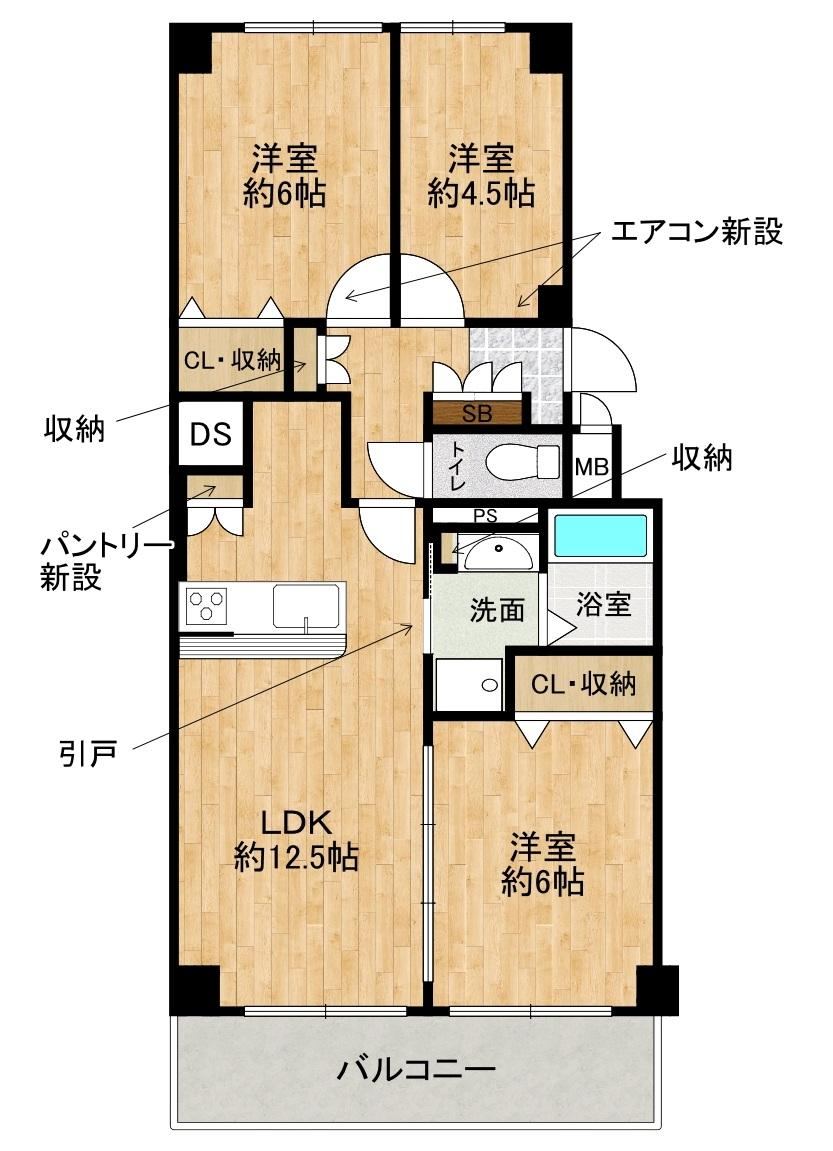 3LDK apartment in Nishiyodogawa Ward, Osaka - Photo 1