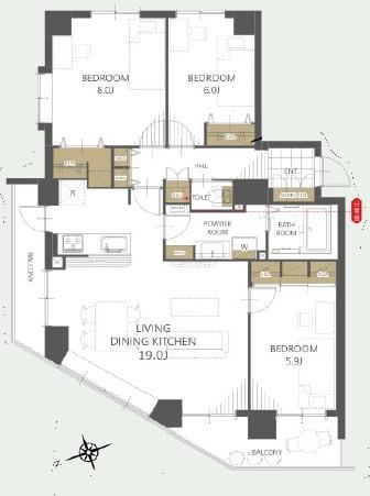 3LDK apartment in Shiroishi Ward, Sapporo, Hokkaido - Photo 1