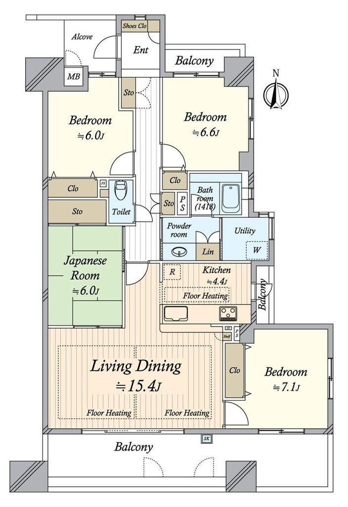 4LDK apartment in Ama, Aichi - Photo 1