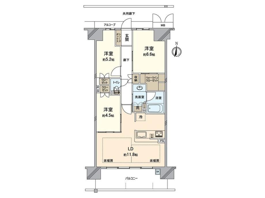 3LDK apartment in Kita Ward, Sakai, Osaka - Photo 1
