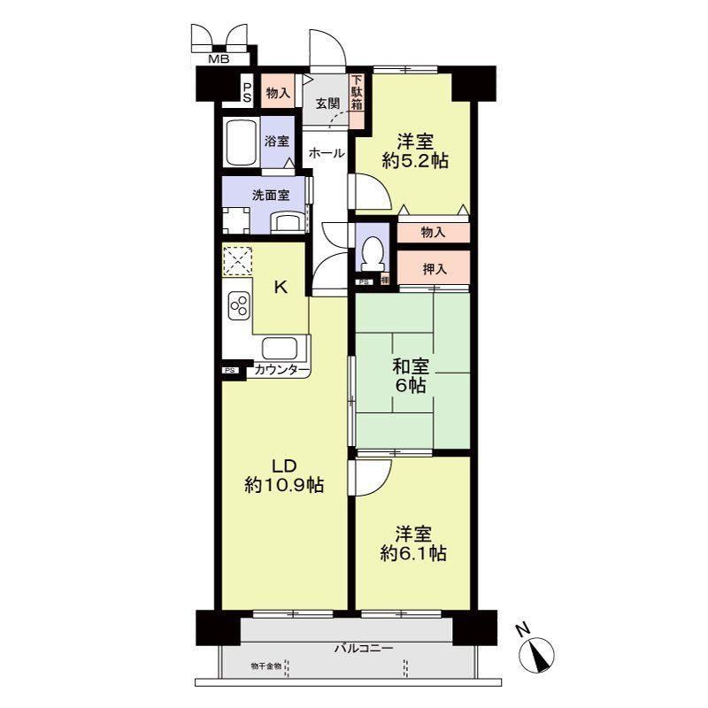 3LDK apartment in Tokai, Aichi - Photo 1