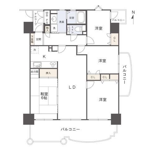 4LDK apartment in Takamatsu, Kagawa - Photo 1