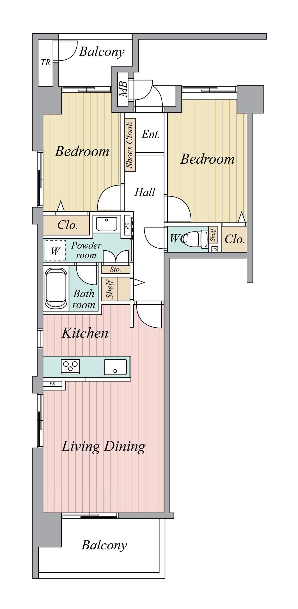 2LDK apartment in Hakata Ward, Fukuoka - Photo 1