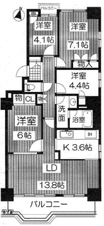 4LDK apartment in Chuo Ward, Kobe, Hyogo - Photo 1